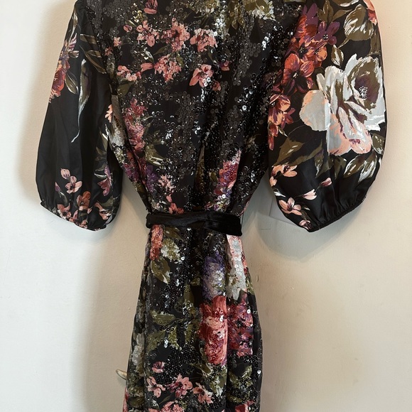 Beautiful, colourful sequins wrap dress in new condition from Nordstrom - Picture 11 of 14